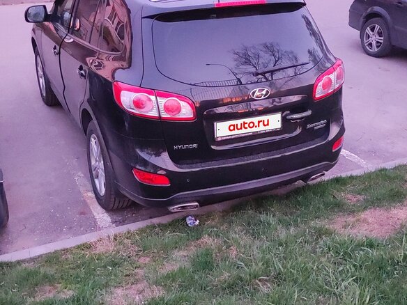 2011 Hyundai Santa Fe II Рестайлинг, чёрный, 1500000 рублей - вид 2