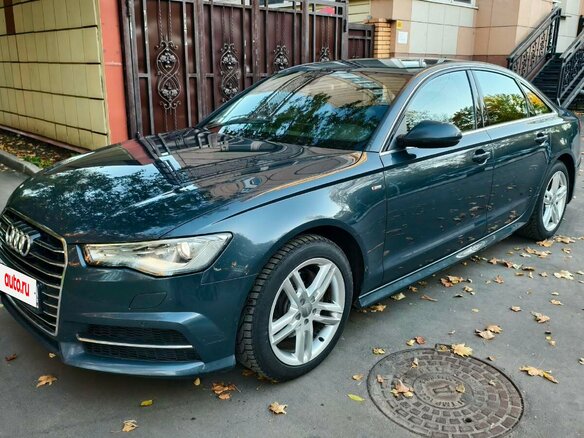 2015 Audi A6 IV (C7) Рестайлинг, серый