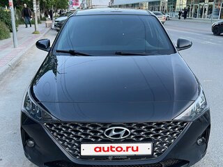 2020 Hyundai Solaris II Рестайлинг, чёрный, 1460000 рублей, вид 3