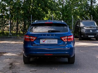 2020 Lada (ВАЗ) Vesta SW I, синий, 1078000 рублей, вид 4