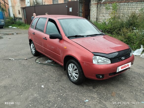 2009 Lada (ВАЗ) Kalina I, красный, 160000 рублей - вид 1