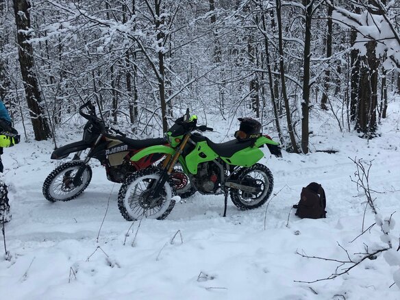 2003 Kawasaki KLX 250, зелёный, 250000 рублей - вид 5
