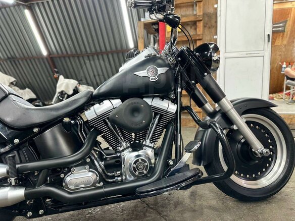 2010 Harley-Davidson Fat Boy, чёрный, 1190000 рублей - вид 12