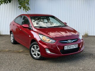 2012 Hyundai Solaris I, красный, 629999 рублей, вид 1