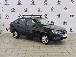 2018 Lada (ВАЗ) Granta I Рестайлинг, чёрный, 417000 рублей, вид 3