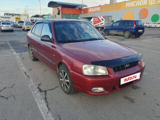 2005 Hyundai Accent ТагАЗ II, красный, 370000 рублей, вид 1