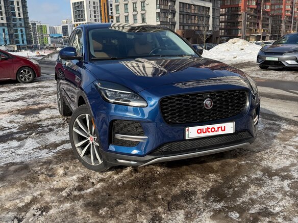 2021 Jaguar E-Pace I Рестайлинг, синий, 2600000 рублей - вид 3