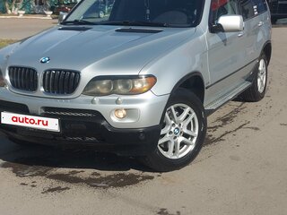 2004 BMW X5 3.0i I (E53) Рестайлинг, серебристый, 980000 рублей, вид 1