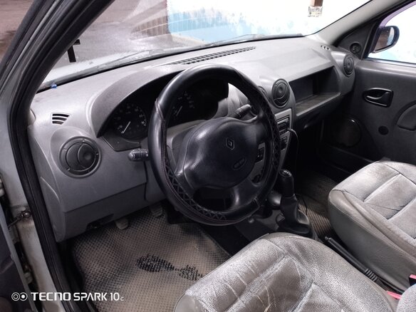 2009 Renault Logan I, серый, 375000 рублей - вид 6
