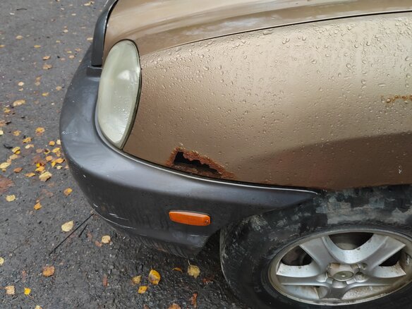 2001 Hyundai Santa Fe I, золотистый, 250000 рублей - вид 13