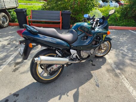 1998 Suzuki GSX 750F Katana, зелёный, 330000 рублей, вид 2