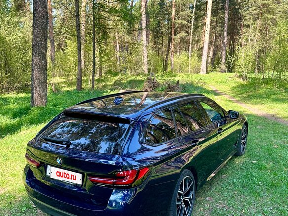 2021 BMW 5 серии 540d xDrive VII (G30/G31/G38) Рестайлинг, синий - вид 7