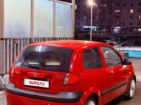 2007 Hyundai Getz I Рестайлинг, красный, 240000 рублей, вид 4