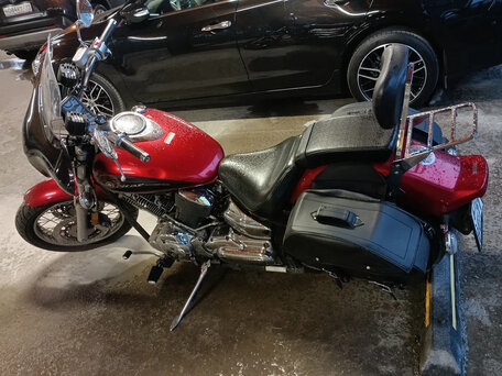 2009 Yamaha XVS1100, пурпурный, 500000 рублей, вид 1