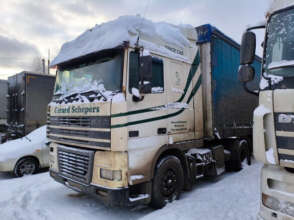 2000 DAF 95XF, белый, 2000000 рублей