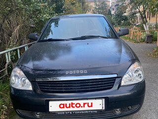 2008 Lada (ВАЗ) Priora I, чёрный, 210000 рублей, вид 1