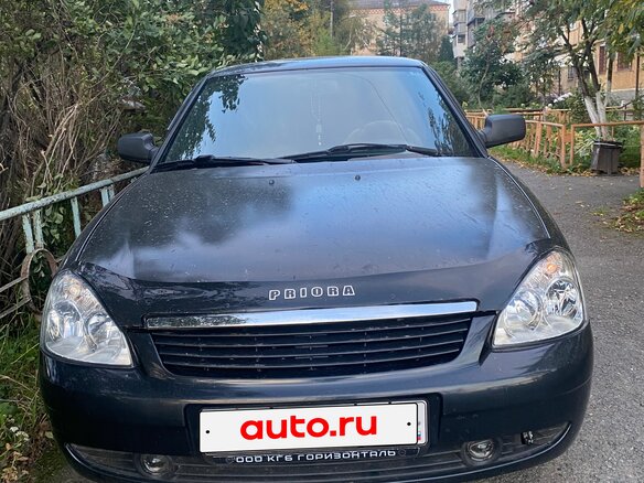 2008 Lada (ВАЗ) Priora I, чёрный, 210000 рублей