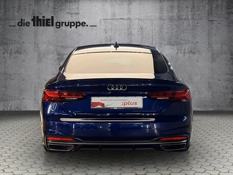 2023 Audi A5 Sportback 35 TFSI II (F5) Рестайлинг, синий, 3850000 рублей, вид 5