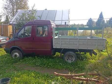 1998 ГАЗ ГАЗель (33023/330273) Фермер, красный, 280000 рублей, вид 1