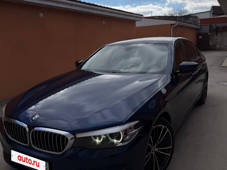 2020 BMW 5 серии 520d VII (G30/G31/G38), синий, 3700000 рублей, вид 5