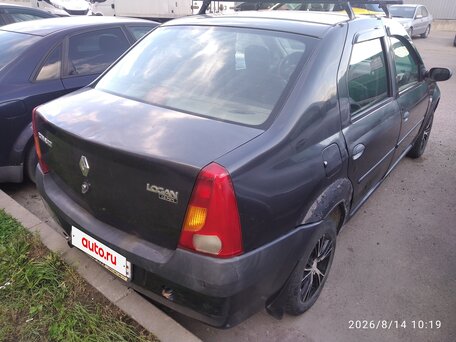 2007 Renault Logan I, серый, 170000 рублей, вид 5
