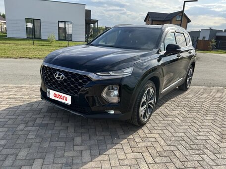 2019 Hyundai Santa Fe IV, чёрный, 3240000 рублей, вид 1