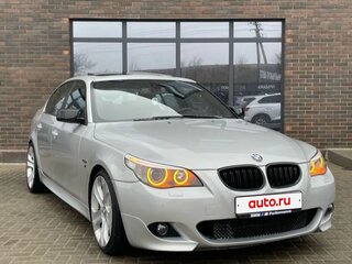 2005 BMW 5 серии 525i V (E60/E61), серебристый, 1300000 рублей, вид 2