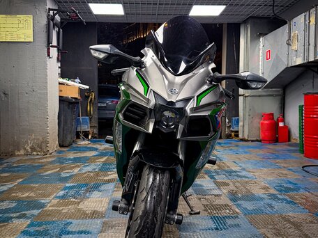 2019 Kawasaki Ninja H2 SX, зелёный, 1450000 рублей, вид 1