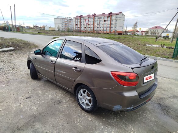 2016 Lada (ВАЗ) Granta I, коричневый, 420000 рублей - вид 9