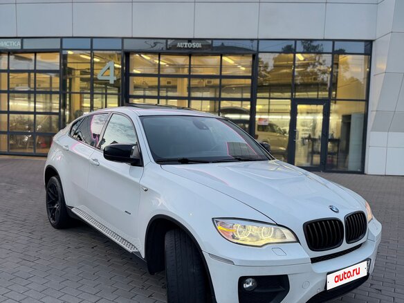 2012 BMW X6 40d I (E71) Рестайлинг, белый - вид 7