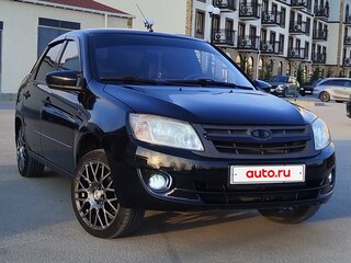 2013 Lada (ВАЗ) Granta I, чёрный, 420000 рублей, вид 2