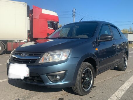 2014 Lada (ВАЗ) Granta I, серый, 290000 рублей, вид 1