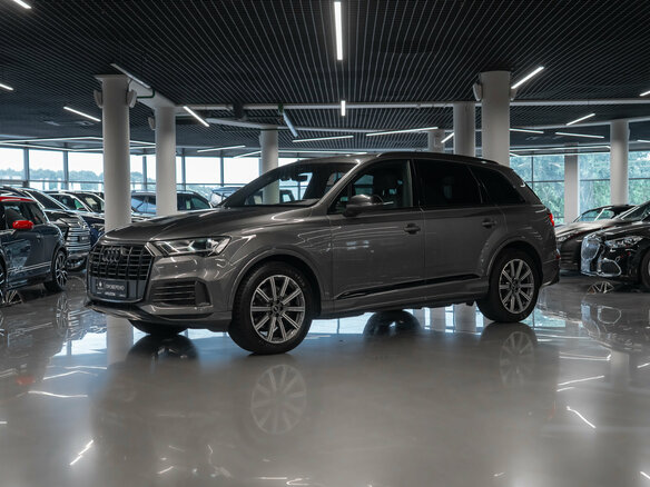 2021 Audi Q7 45 TDI II (4M) Рестайлинг, серый, 6700000 рублей