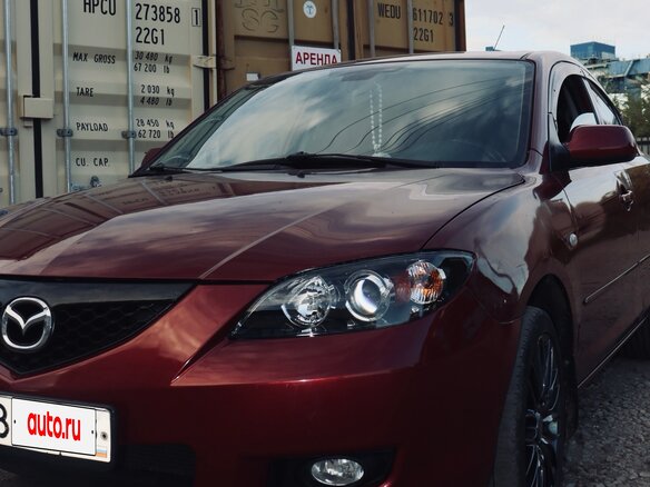 2008 Mazda 3 4-speed I (BK) Рестайлинг, красный, 700000 рублей - вид 1