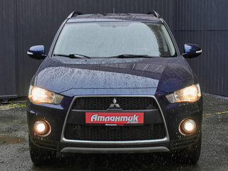 2011 Mitsubishi Outlander II Рестайлинг, синий, 1380000 рублей, вид 2