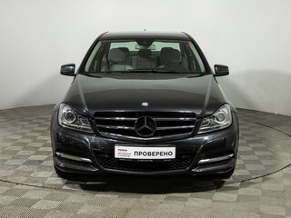 2012 Mercedes-Benz C-Класс 180 BlueEFFICIENCY III (W204) Рестайлинг, чёрный, 1399700 рублей, вид 2