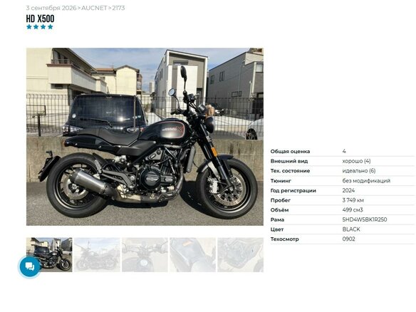 2024 Harley-Davidson X500, чёрный, 677000 рублей - вид 5