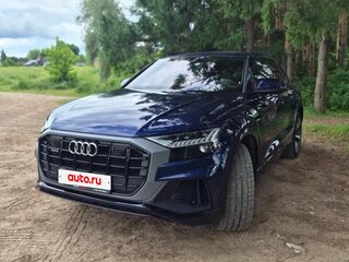 2020 Audi Q8 50 TDI I (4M), синий, 6600000 рублей, вид 3