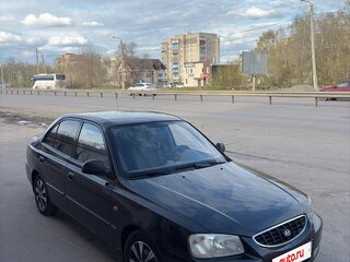2007 Hyundai Accent ТагАЗ II, чёрный, 430000 рублей, вид 1