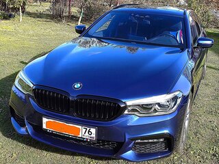 2018 BMW 5 серии 520d VII (G30/G31/G38), синий, 3900000 рублей, вид 3