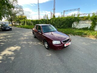 2008 Hyundai Accent ТагАЗ II, красный, 400000 рублей, вид 3