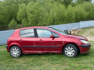 2002 Peugeot 307 I, красный, 105000 рублей, вид 2