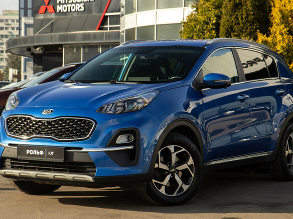 2021 Kia Sportage IV Рестайлинг, синий, 2753000 рублей - вид 18