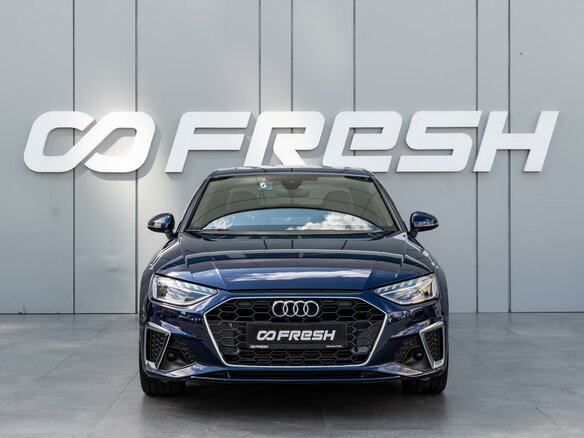 2020 Audi A4 40 TFSI V (B9) Рестайлинг, синий, 3090000 рублей - вид 2