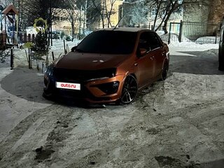 2015 Lada (ВАЗ) Granta Sport I, оранжевый, 875000 рублей, вид 4