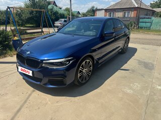 2018 BMW 5 серии 530d xDrive VII (G30/G31/G38), синий, 3800000 рублей, вид 2
