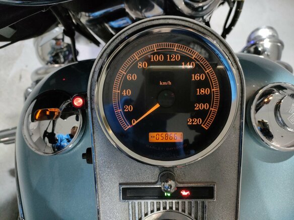 2007 Harley-Davidson Road King, голубой, 625000 рублей - вид 6