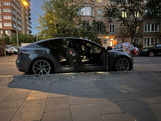 2020 Tesla Model 3 Long Range I, серый, 2950000 рублей, вид 3