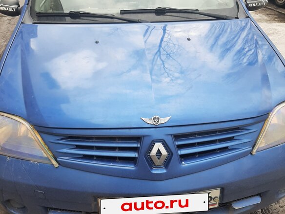 2007 Renault Logan I, синий, 380000 рублей