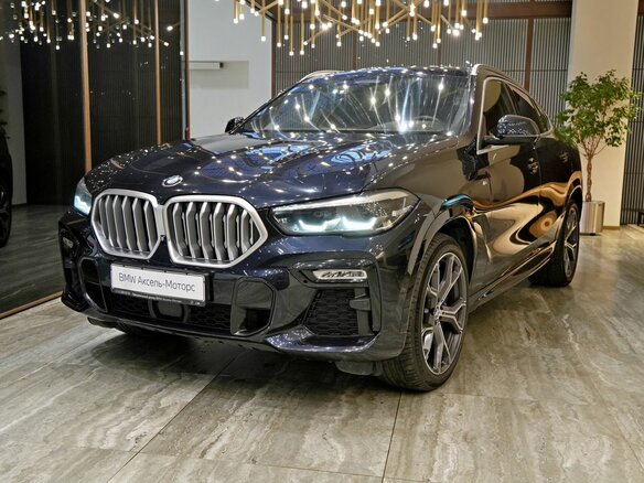 2020 BMW X6 30d III (G06), синий, 7080000 рублей - вид 11